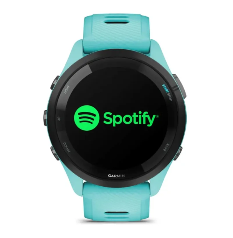 Garmin Forerunner 265 Music Black Bezel with Aqua Case-5